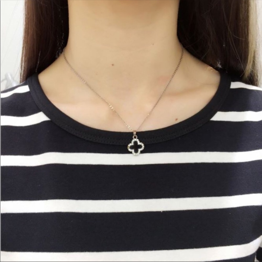 Black Striped Round neck  Short Sleeve Tee - Picture 4 of 4